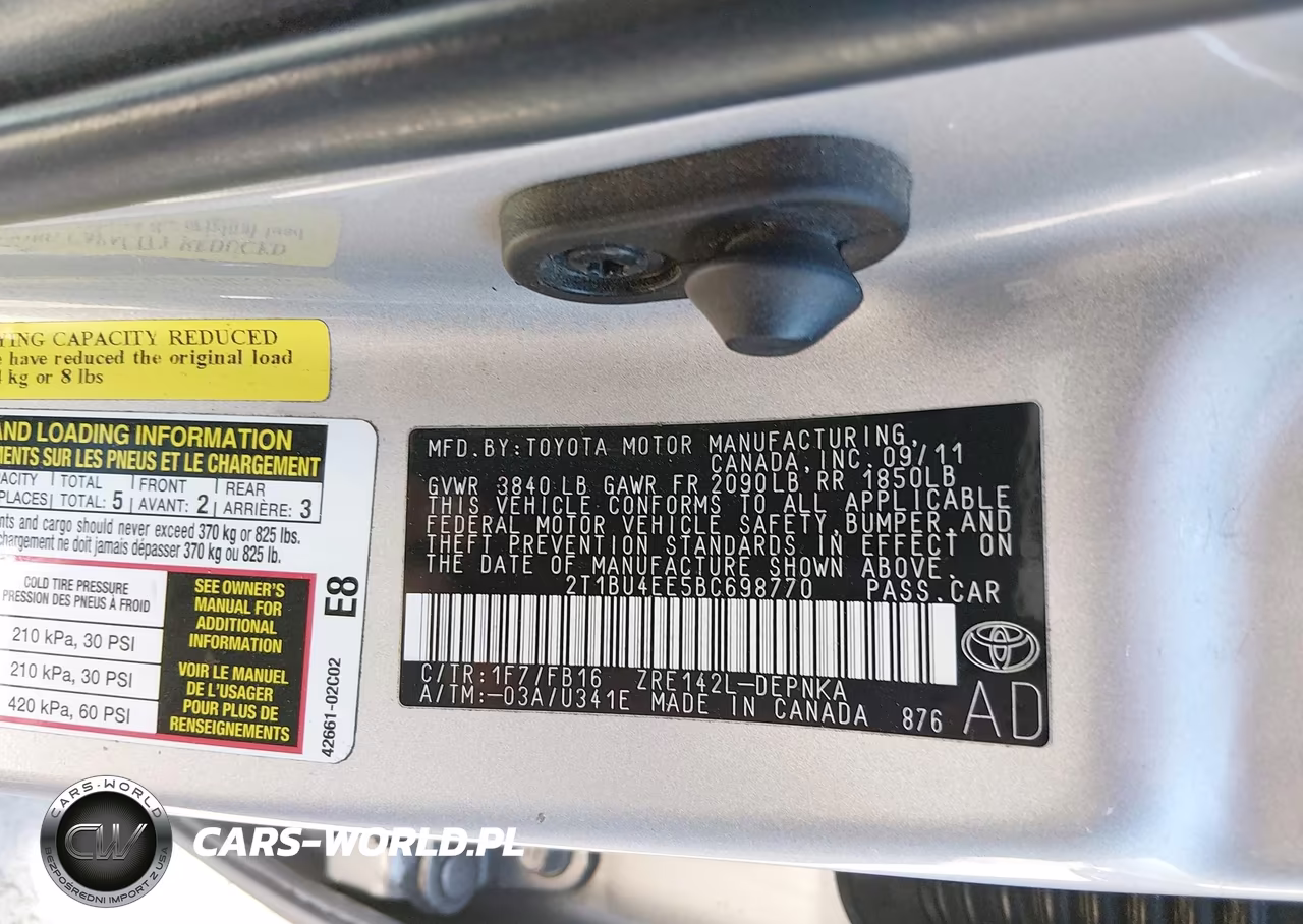 2011 Toyota Corolla Le VIN:2T1BU4EE5BC698770 - 9