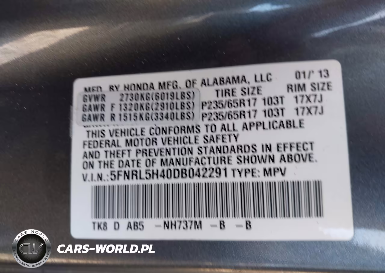 2013 Honda Odyssey Ex VIN:5FNRL5H40DB042291 - 9