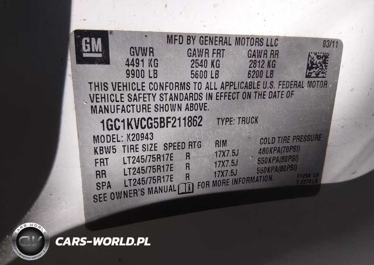 2011 Chevrolet Silverado 2500Hd Work Truck VIN:1GC1KVCG5BF211862 - 9