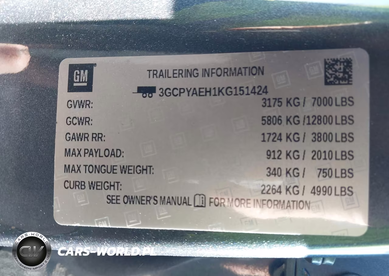 2019 Chevrolet Silverado 1500 Work Truck VIN:3GCPYAEH1KG151424 - 9