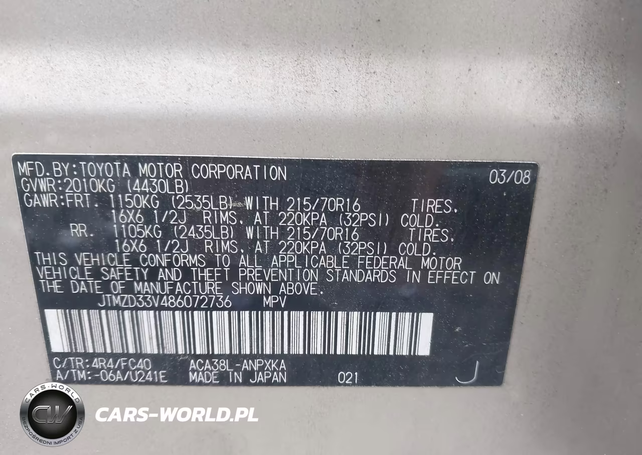 2008 Toyota Rav4 VIN:JTMZD33V486072736 - 9