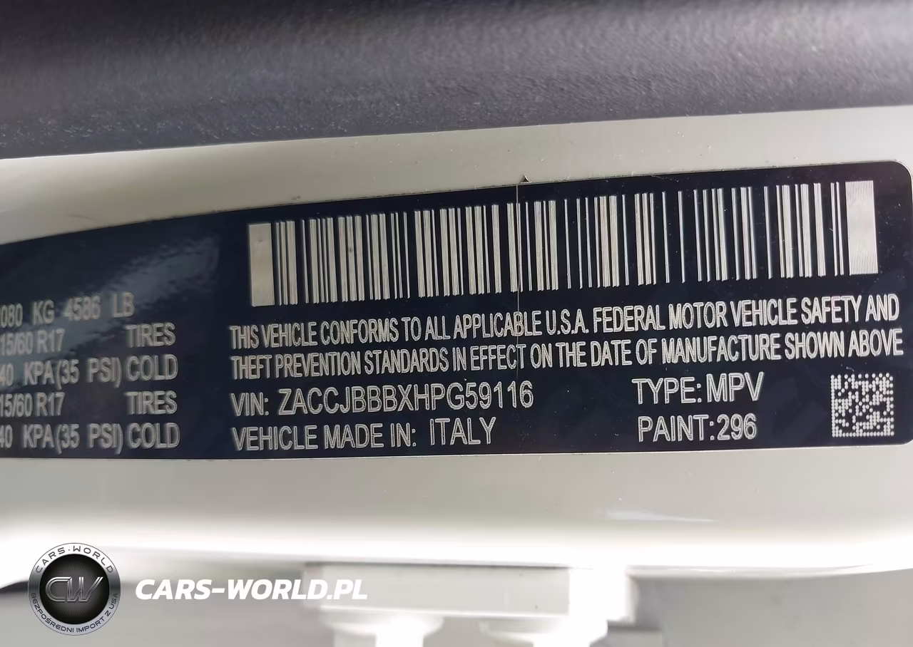 2017 Jeep Renegade Latitude 4X4 VIN:ZACCJBBBXHPG59116 - 9