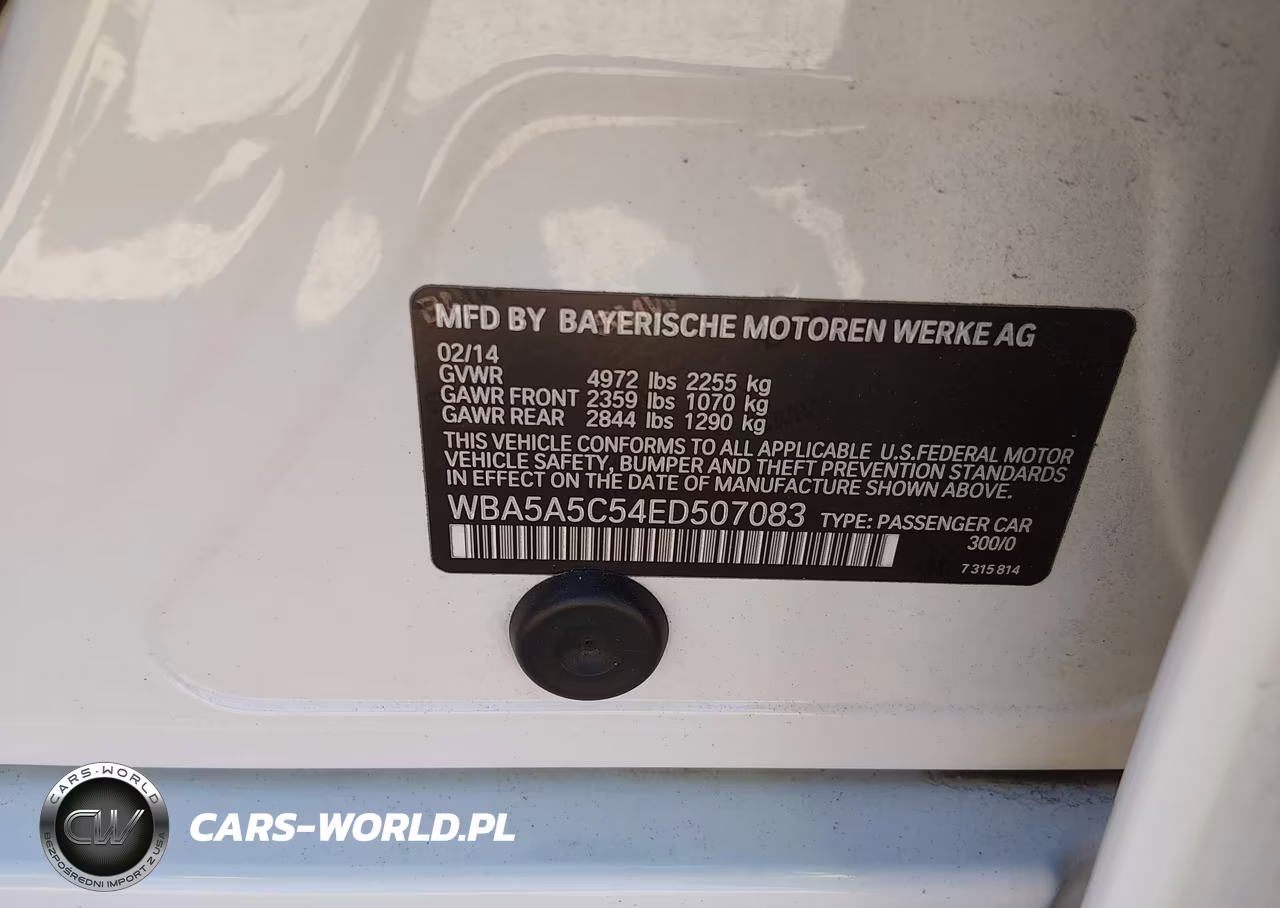 2014 BMW 528I VIN:WBA5A5C54ED507083 - 9