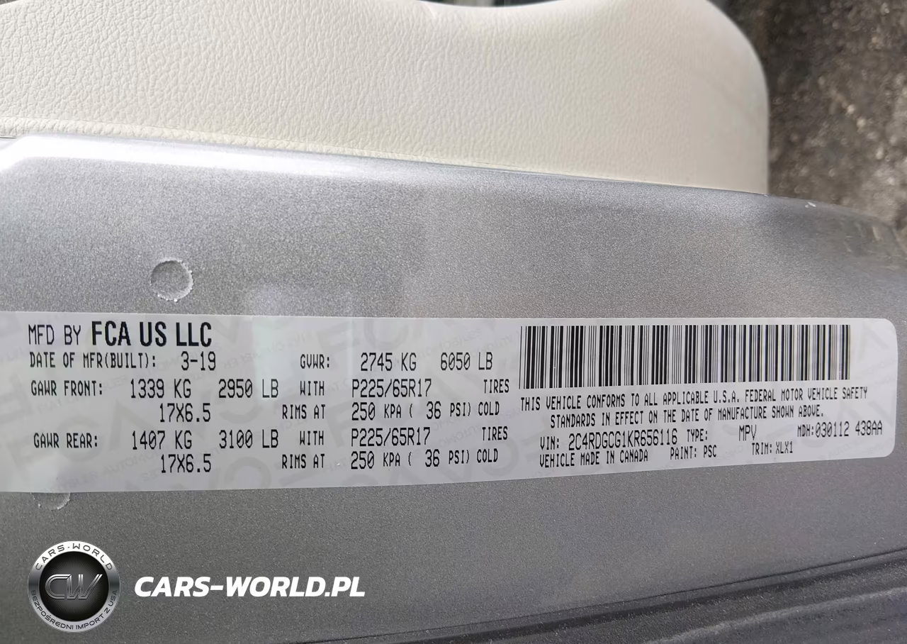 2019 Dodge Grand Caravan Sxt VIN:2C4RDGCG1KR656116 - 9