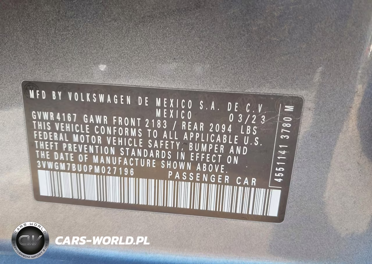 2023 Volkswagen Jetta 1.5T Sel VIN:3VWGM7BU0PM027196 - 9