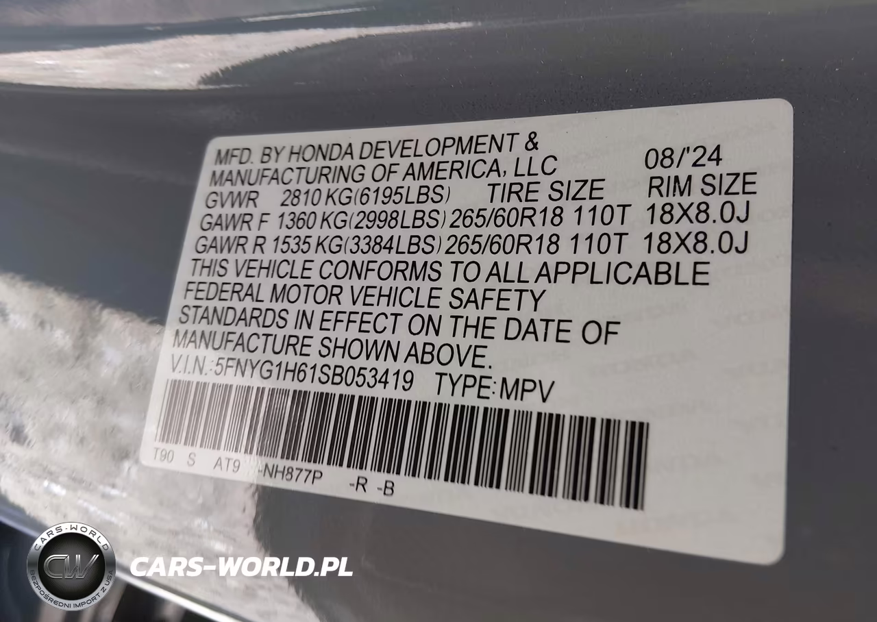 2025 Honda Pilot Trailsport VIN:5FNYG1H61SB053419 - 9