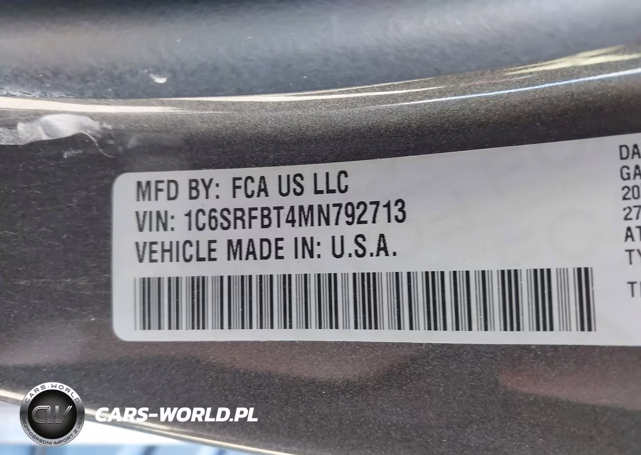 2021 Ram 1500 Big Horn 4X4 6'4 Box VIN:1C6SRFBT4MN792713 - 9