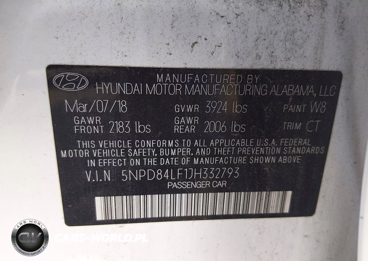 2018 Hyundai Elantra Sel VIN:5NPD84LF1JH332793 - 9