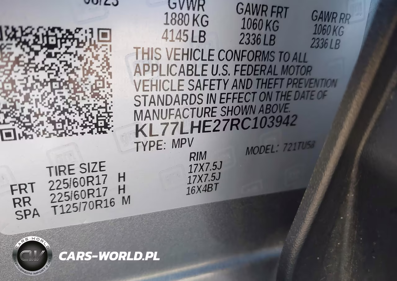 2024 Chevrolet Trax Fwd Lt VIN:KL77LHE27RC103942 - 9