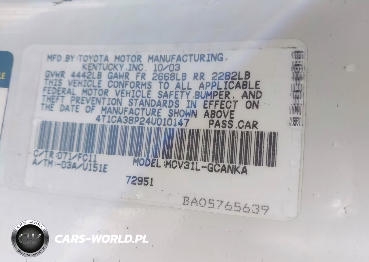2004 Toyota Camry Solara Se Sport V6 VIN:4T1CA38P24U010147 - 9
