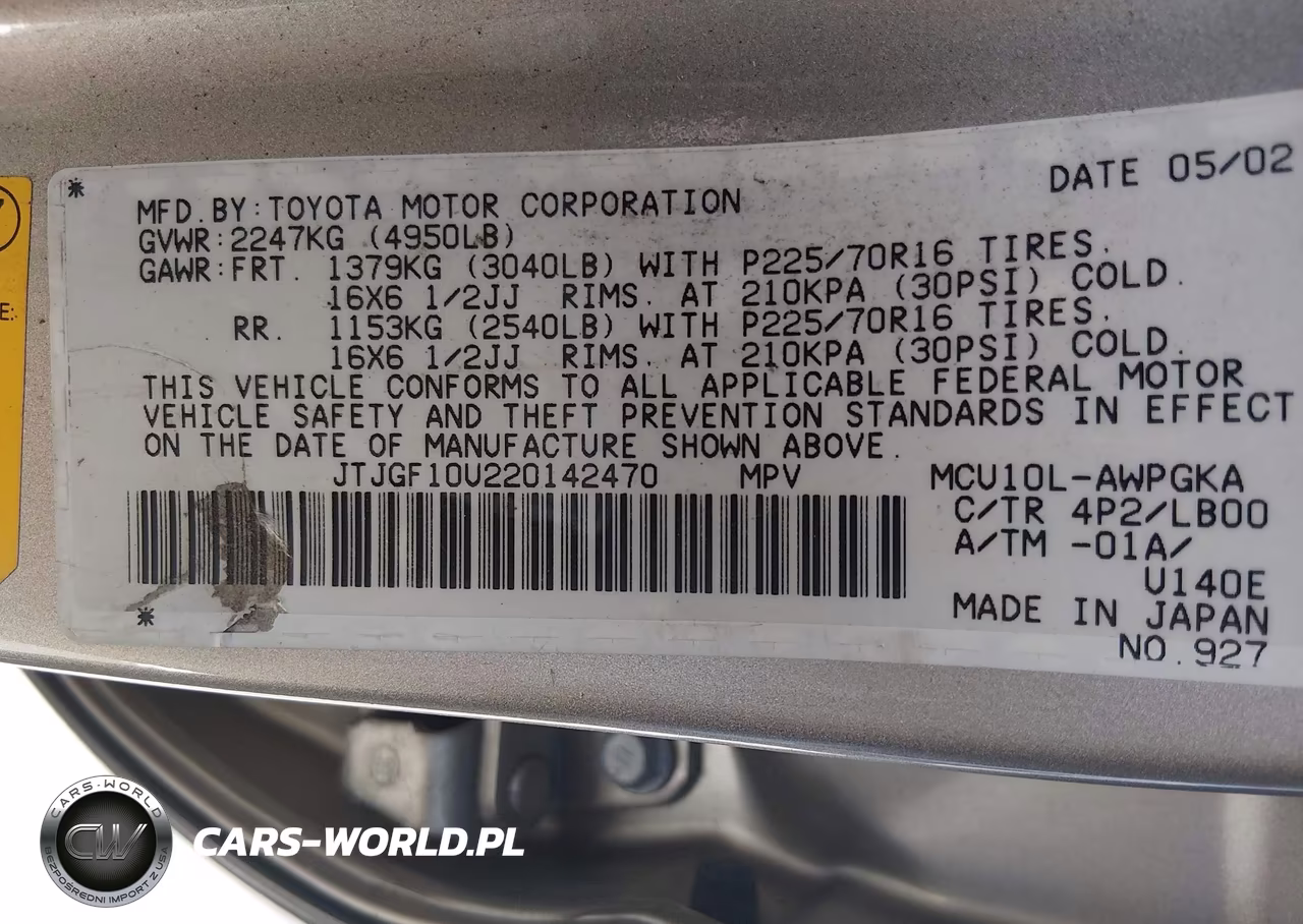 2002 Lexus Rx 300 VIN:JTJGF10U220142470 - 12