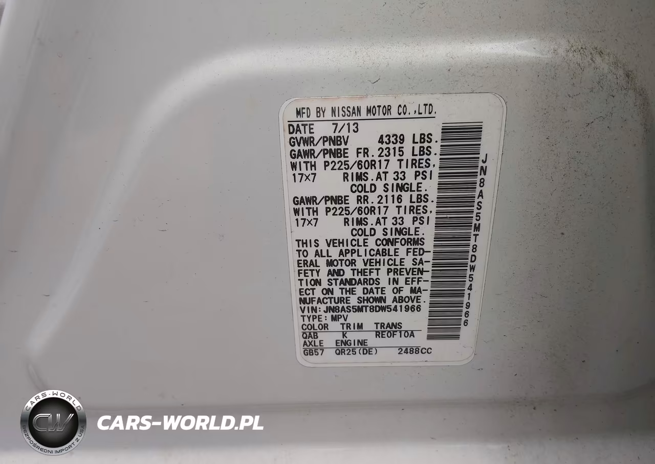 2013 Nissan Rogue Sv VIN:JN8AS5MT8DW541966 - 9