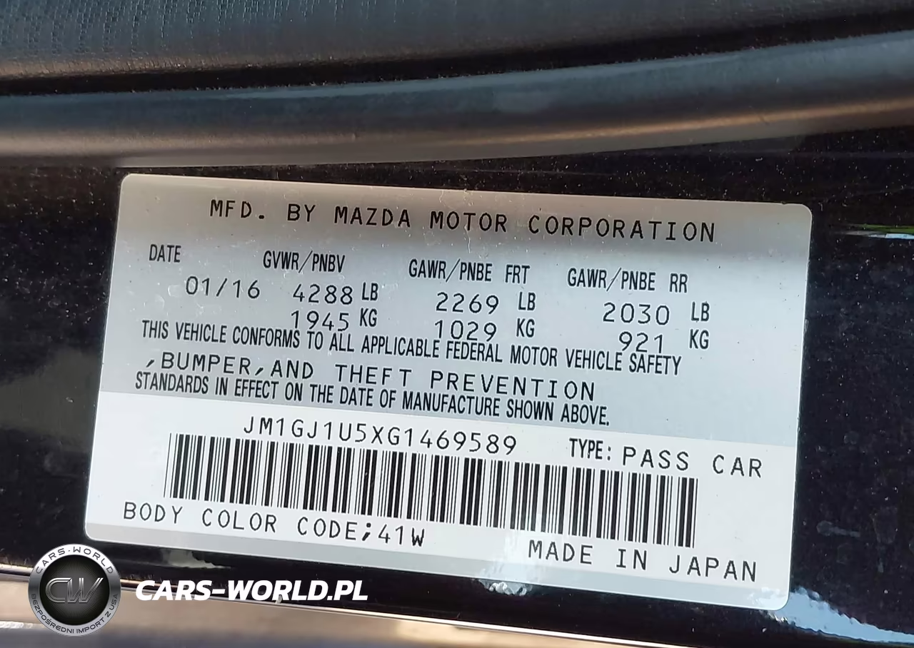 2016 Mazda Mazda6 I Sport VIN:JM1GJ1U5XG1469589 - 9