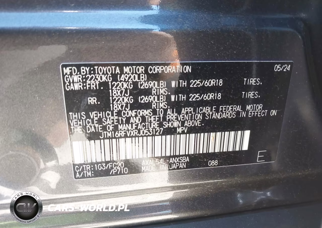 2024 Toyota Rav4 Hybrid Se VIN:JTM16RFVXRJ053127 - 9