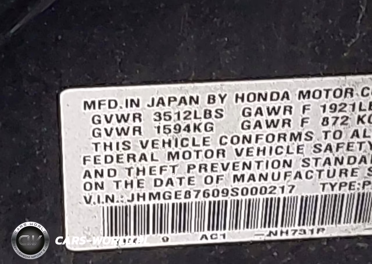 2009 Honda Fit Sport VIN:JHMGE87609S000217 - 9