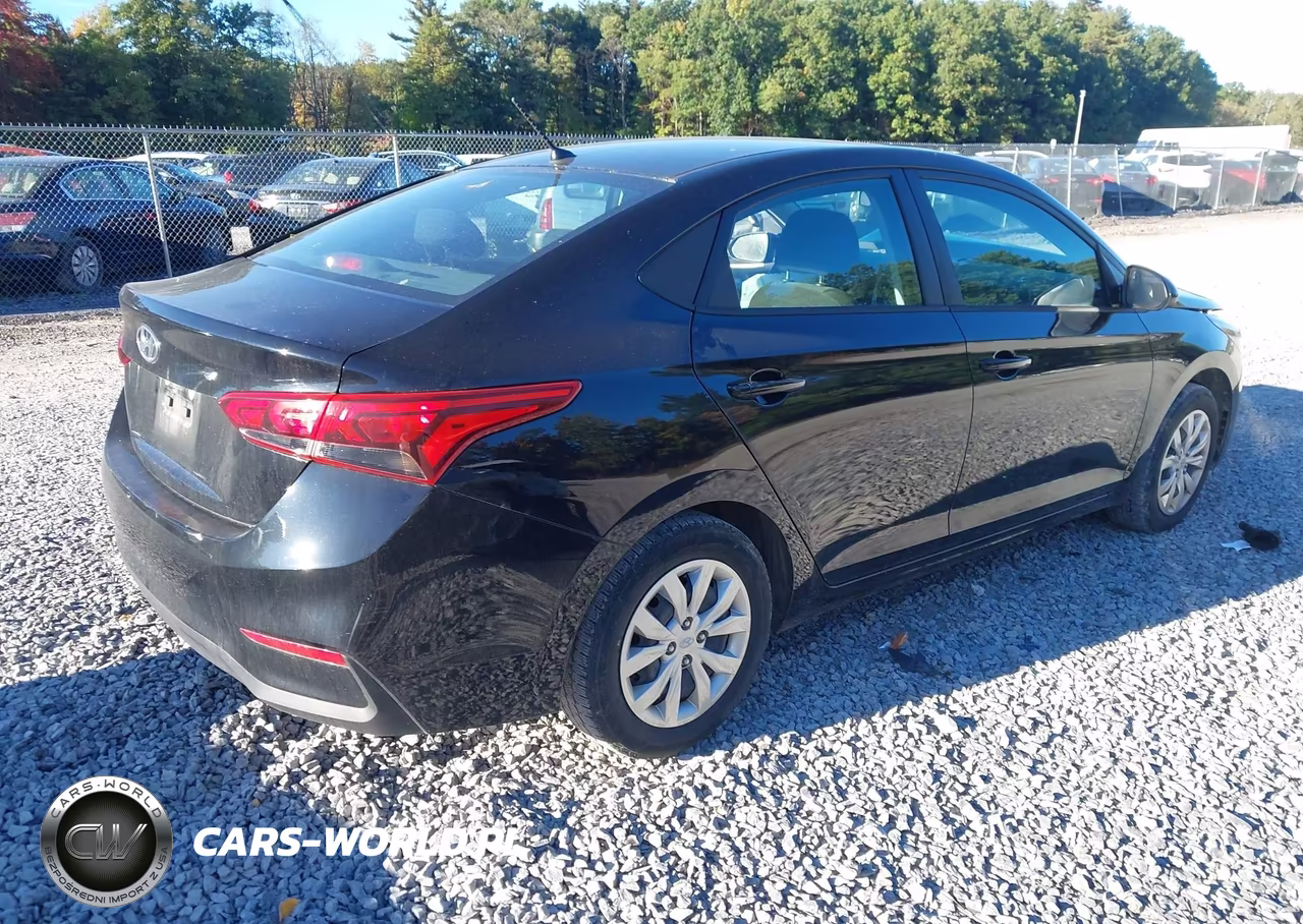 2021 Hyundai Accent Se VIN:3KPC24A62ME153199 - 4