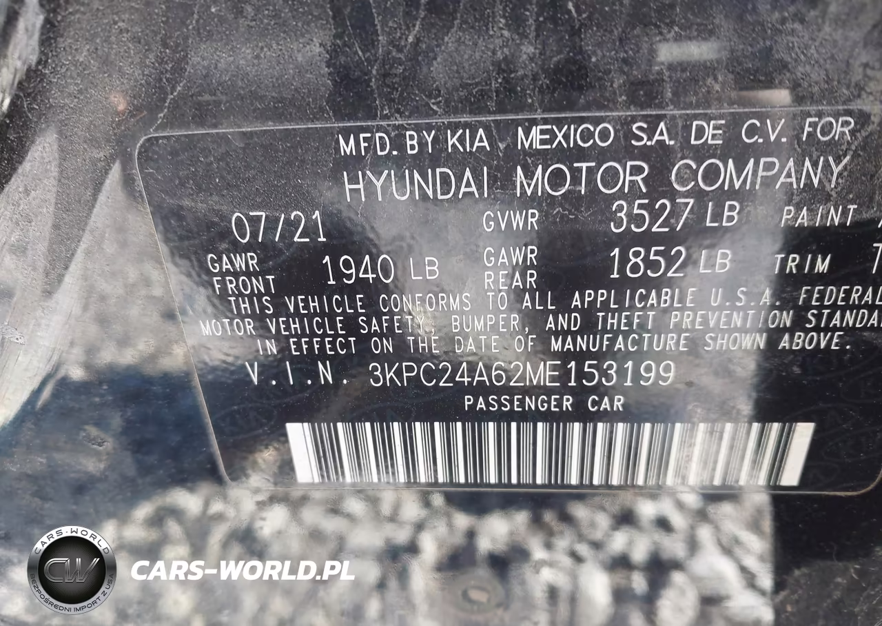 2021 Hyundai Accent Se VIN:3KPC24A62ME153199 - 9