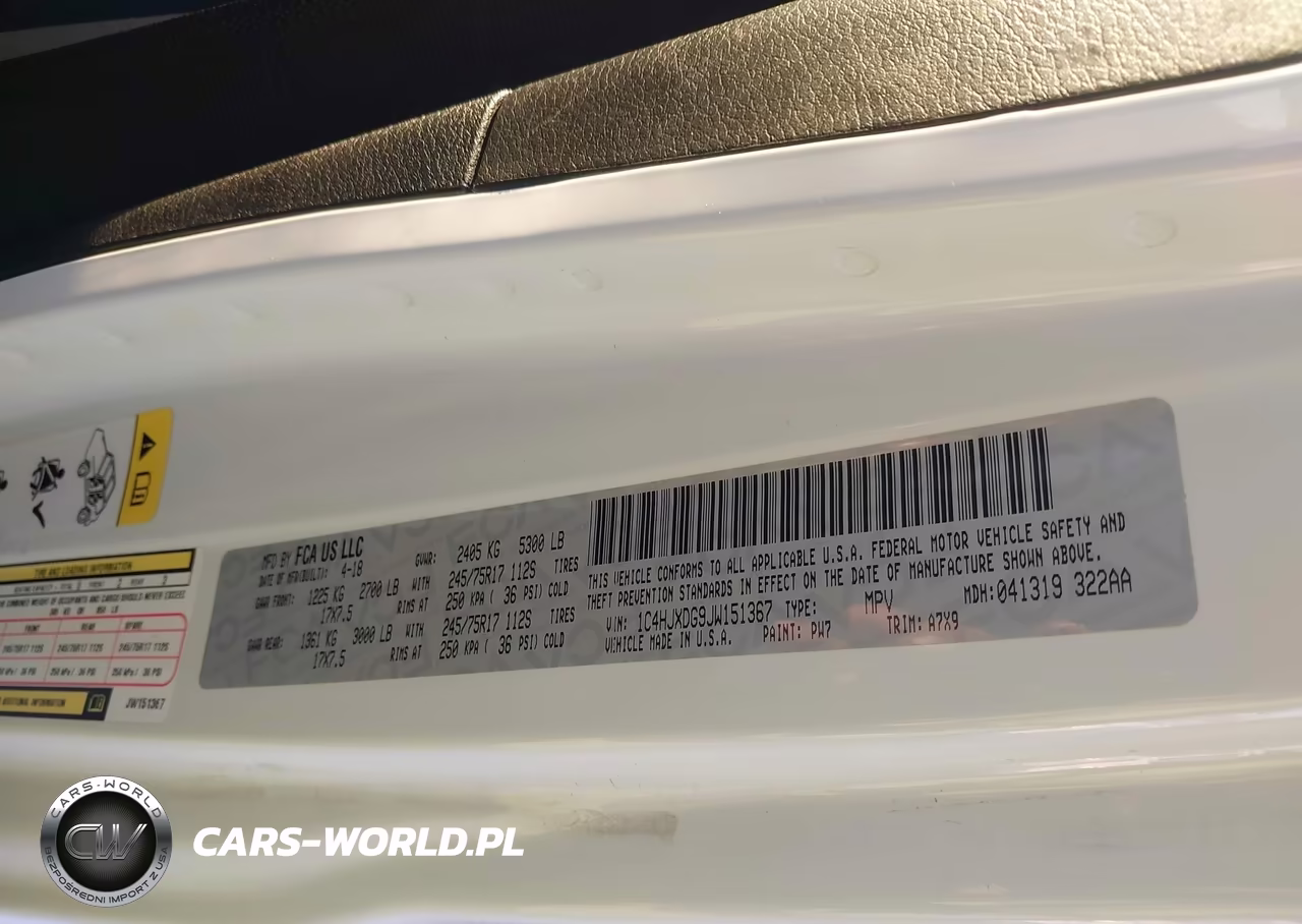 2018 Jeep Wrangler Unlimited Sport S 4X4 VIN:1C4HJXDG9JW151367 - 9