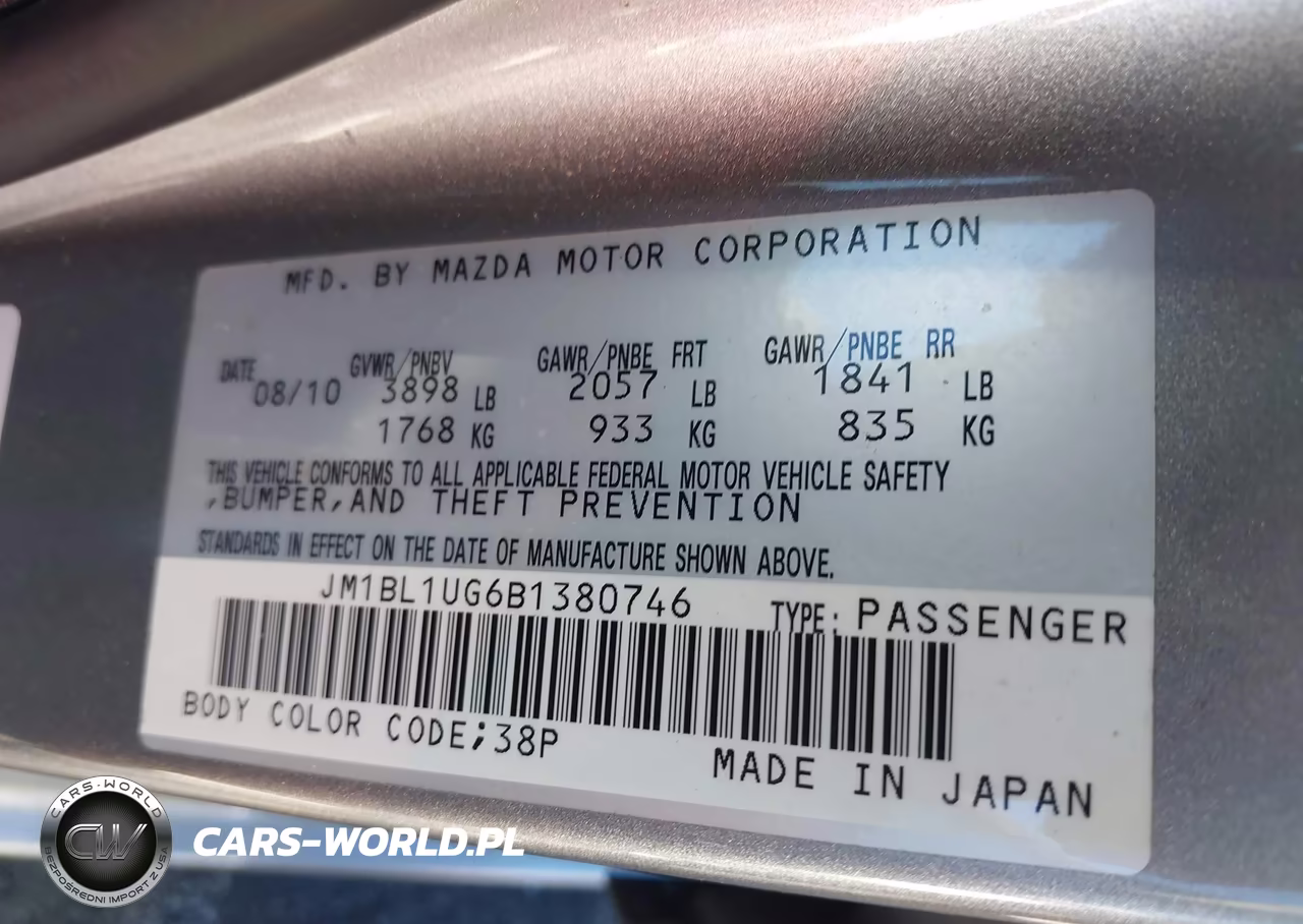 2011 Mazda Mazda3 I Sport VIN:JM1BL1UG6B1380746 - 9