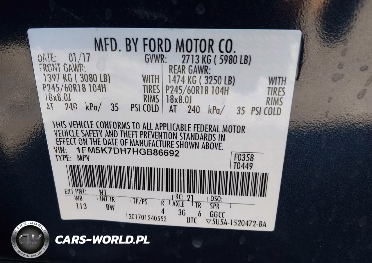 2017 Ford Explorer Xlt VIN:1FM5K7DH7HGB86692 - 9
