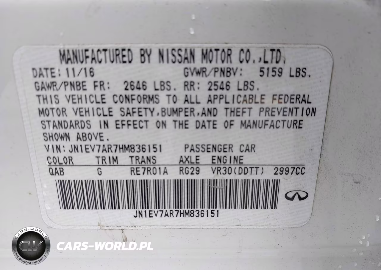 2017 Infiniti Q50 3.0T Premium VIN:JN1EV7AR7HM836151 - 9