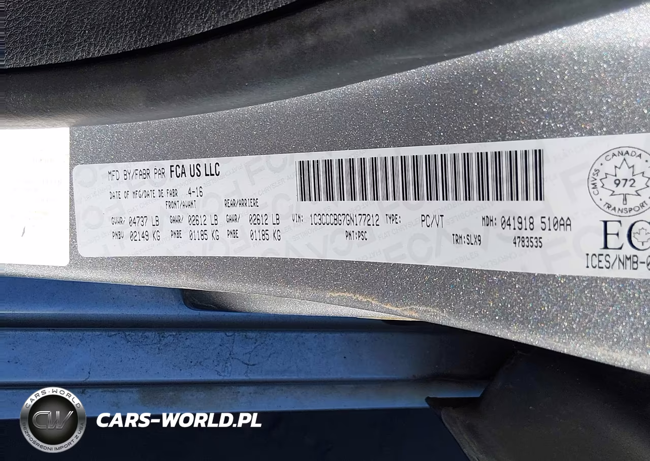 2016 Chrysler 200 S VIN:1C3CCCBG7GN177212 - 9