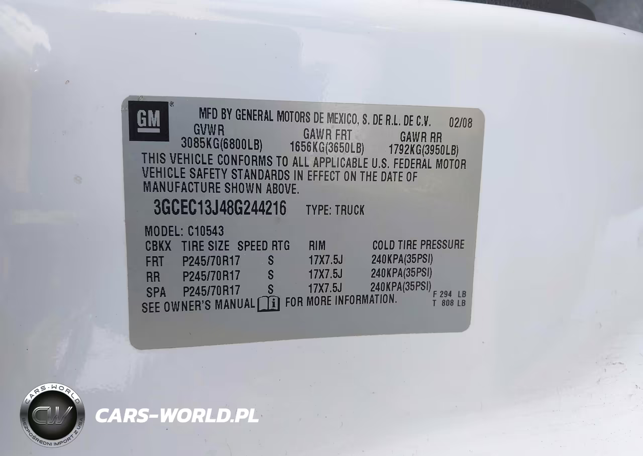 2008 Chevrolet Silverado 1500 Lt2 VIN:3GCEC13J48G244216 - 9