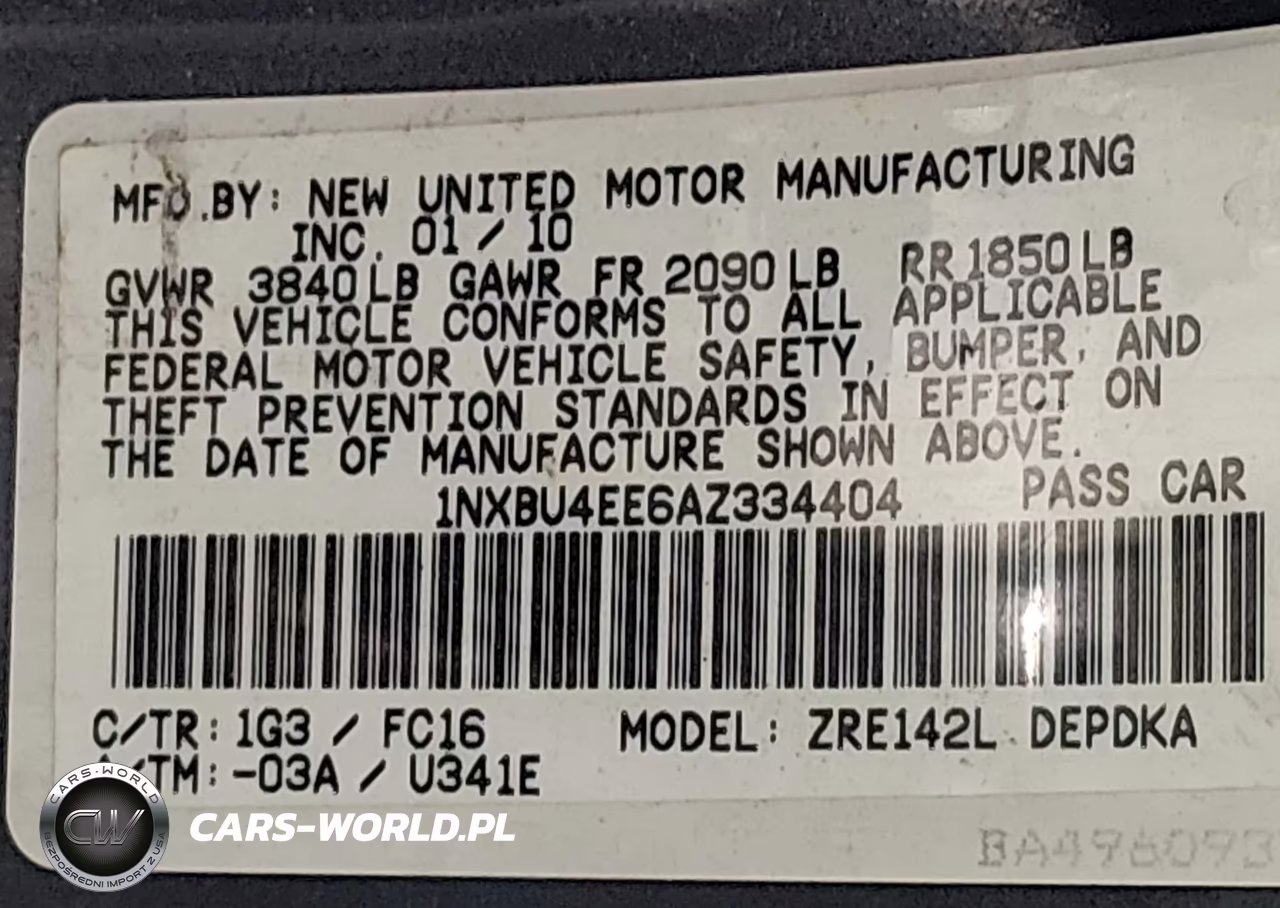2010 Toyota Corolla Le VIN:1NXBU4EE6AZ334404 - 9