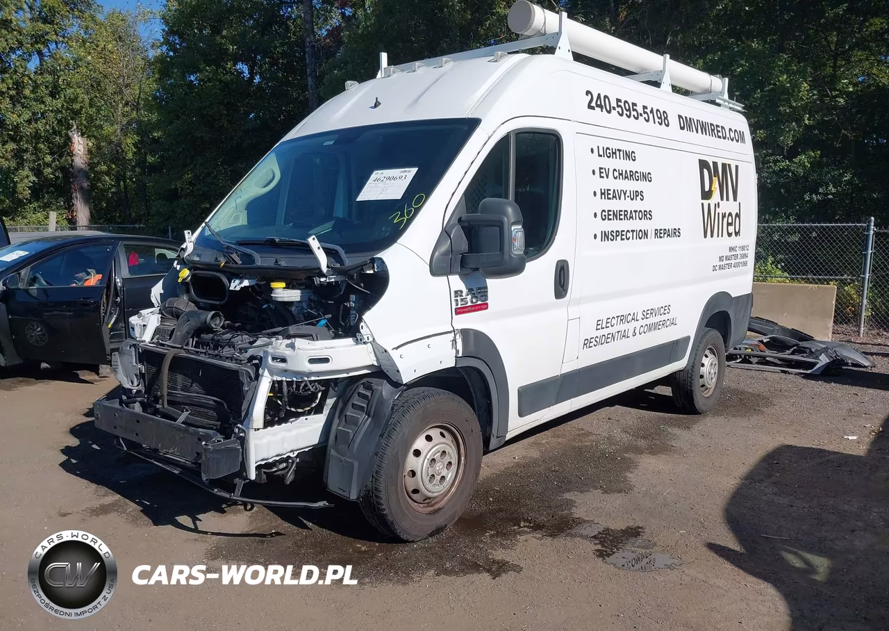 2020 Ram Promaster 1500 High Roof 136 Wb VIN:3C6TRVBG3LE105757 - 2