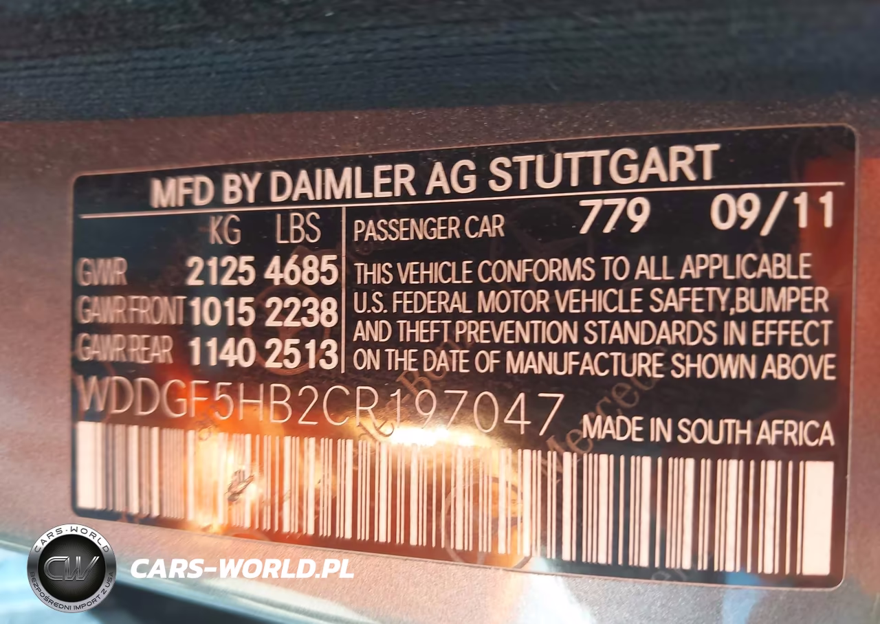 2012 Mercedes-Benz C 350 Sport VIN:WDDGF5HB2CR197047 - 9