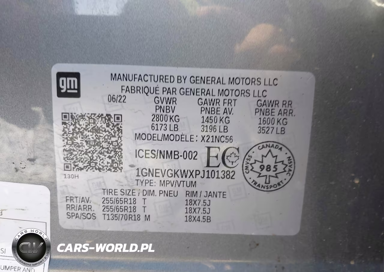 2023 Chevrolet Traverse Lt Cloth VIN:1GNEVGKWXPJ101382 - 9