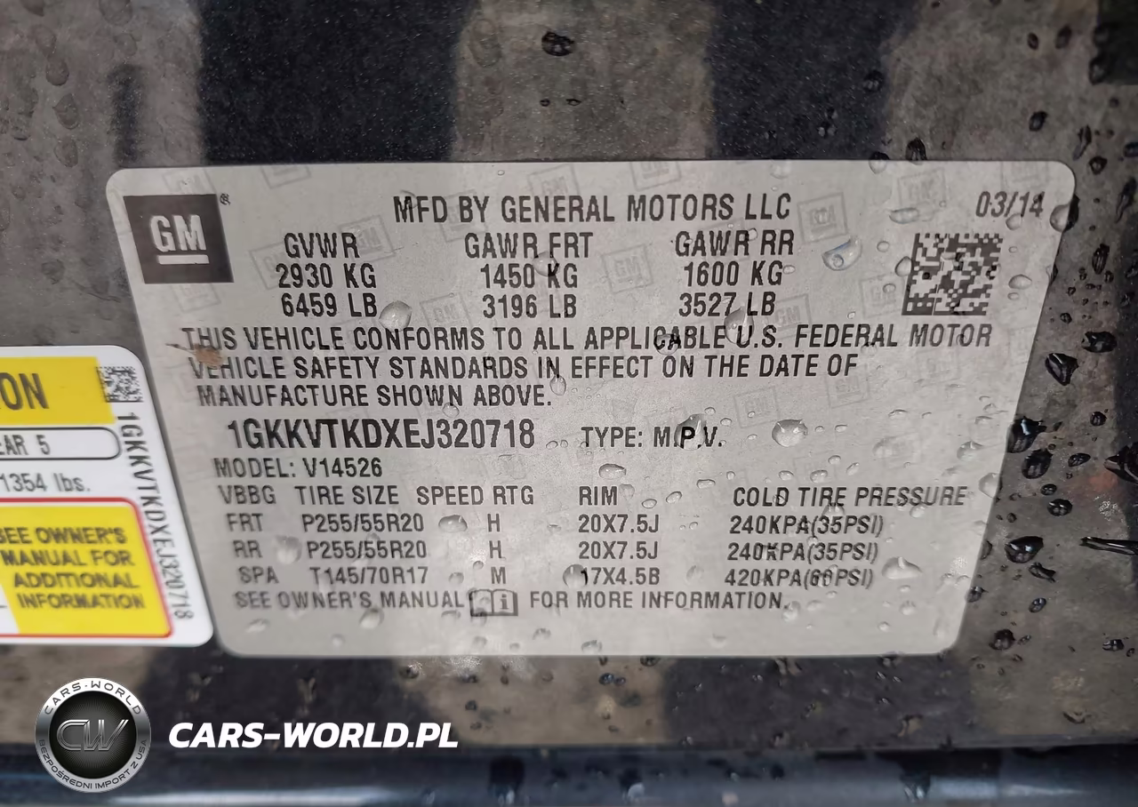 2014 GMC Acadia Denali VIN:1GKKVTKDXEJ320718 - 9