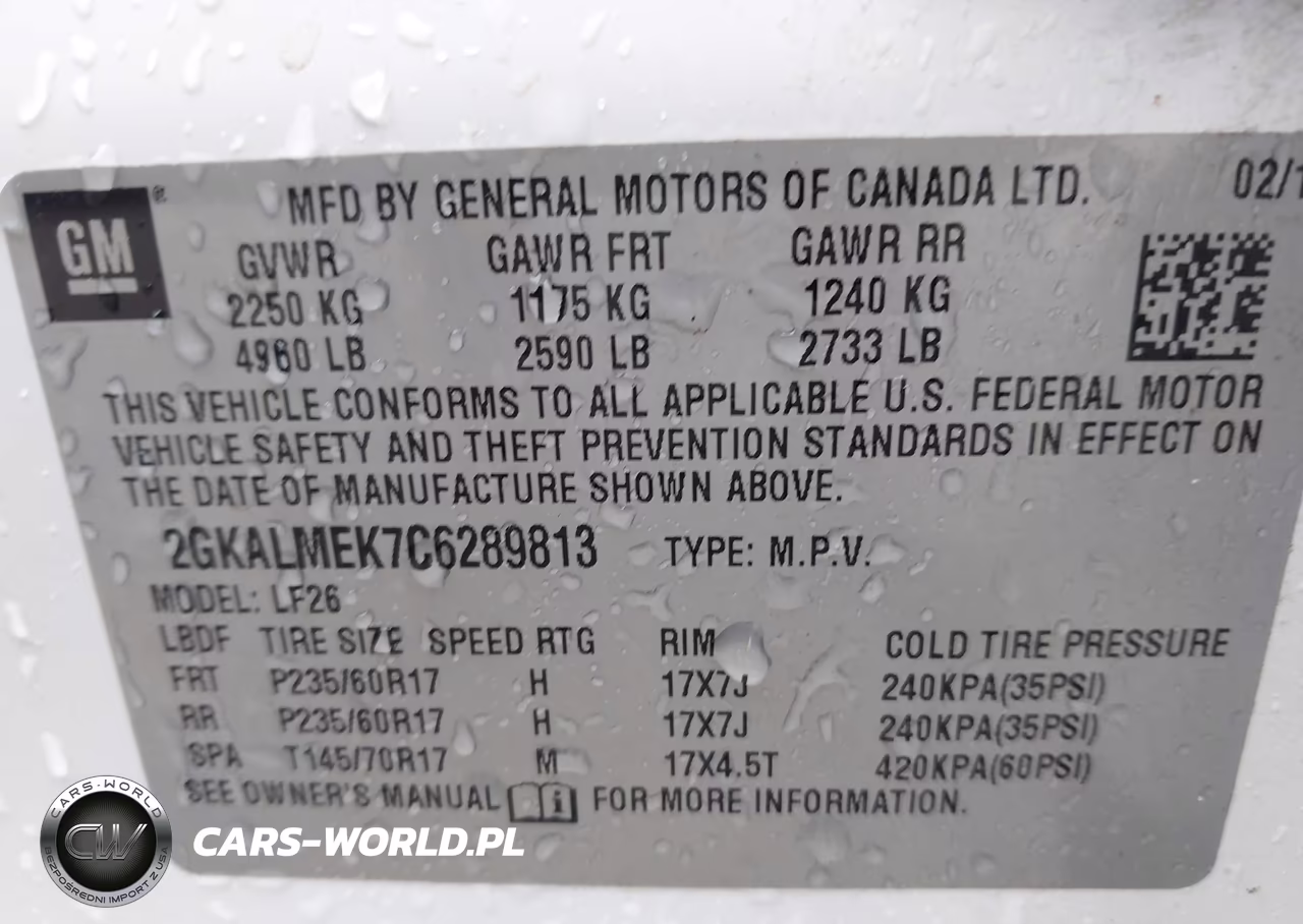 2012 GMC Terrain Sle-1 VIN:2GKALMEK7C6289813 - 9
