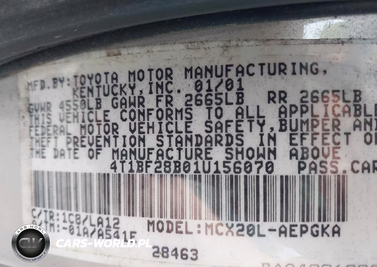 2001 Toyota Avalon Xls VIN:4T1BF28B01U156070 - 9