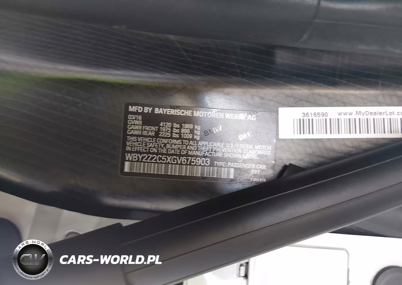 2016 BMW I8 VIN:WBY2Z2C5XGV675903 - 9
