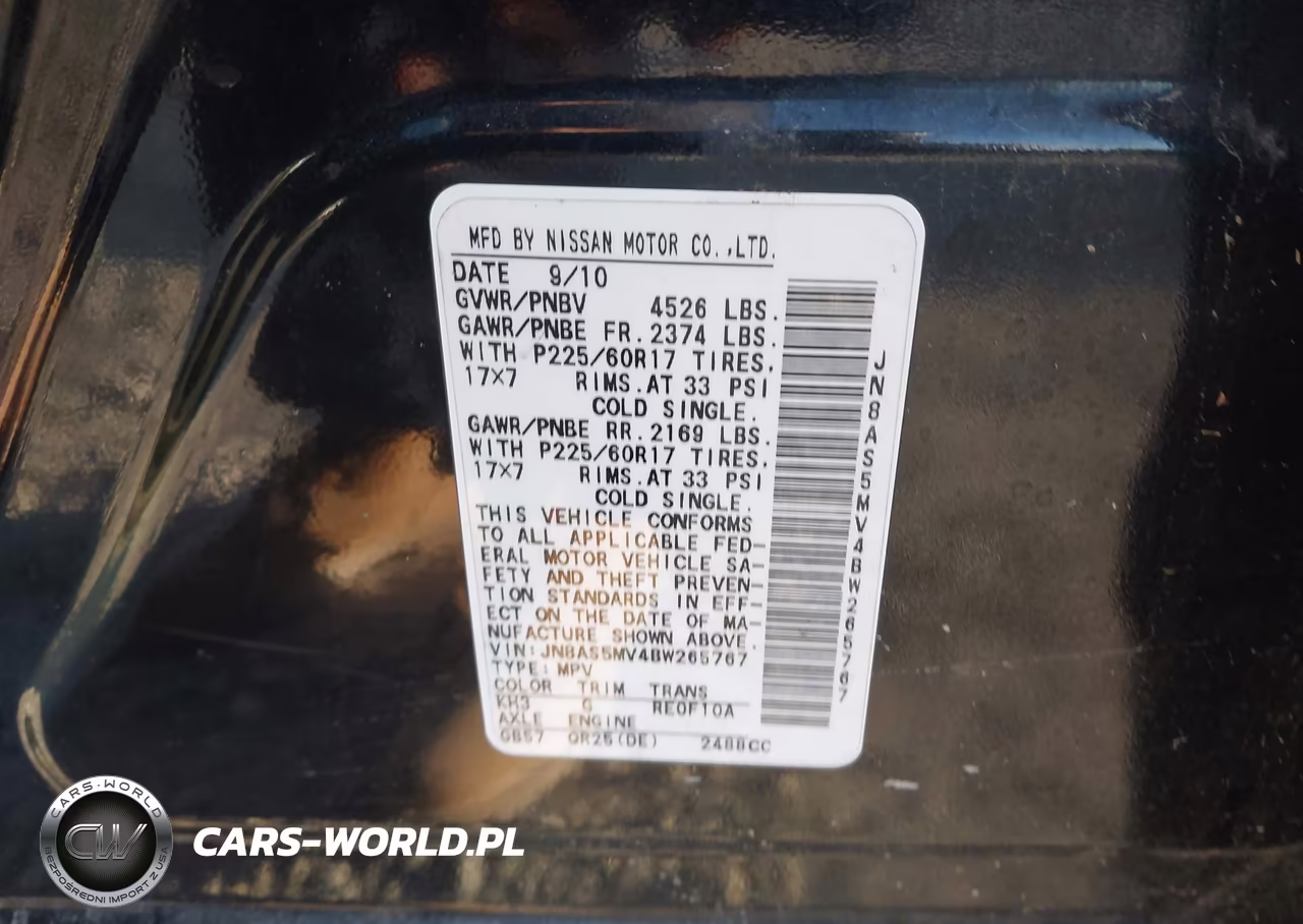 2011 Nissan Rogue Sv VIN:JN8AS5MV4BW265767 - 9