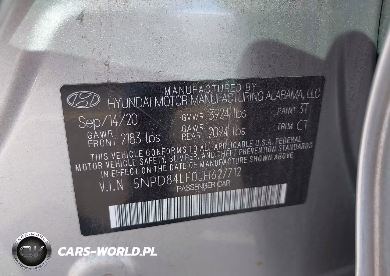 2020 Hyundai Elantra Sel VIN:5NPD84LF0LH627712 - 9