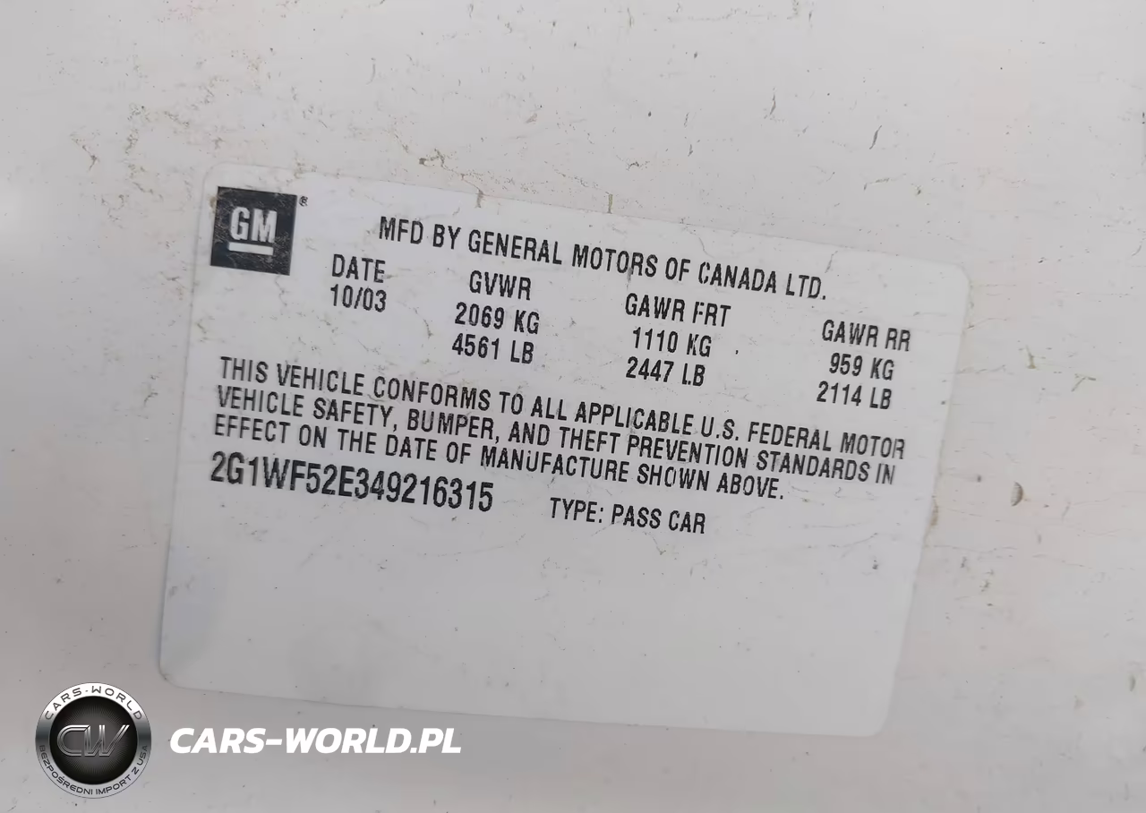 2004 Chevrolet Impala VIN:2G1WF52E349216315 - 9