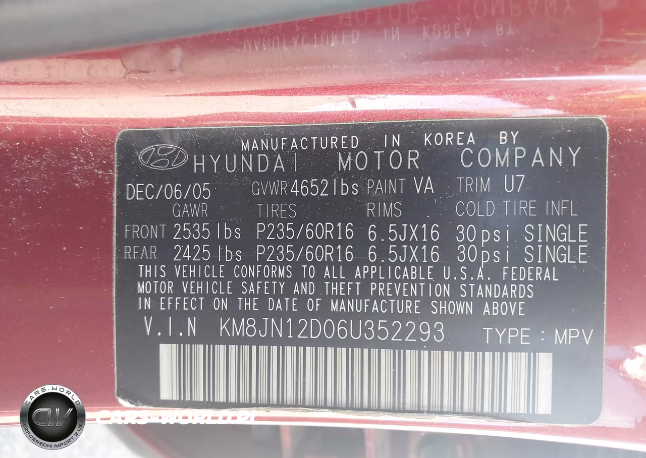2006 Hyundai Tucson Gls-Limited VIN:KM8JN12D06U352293 - 9