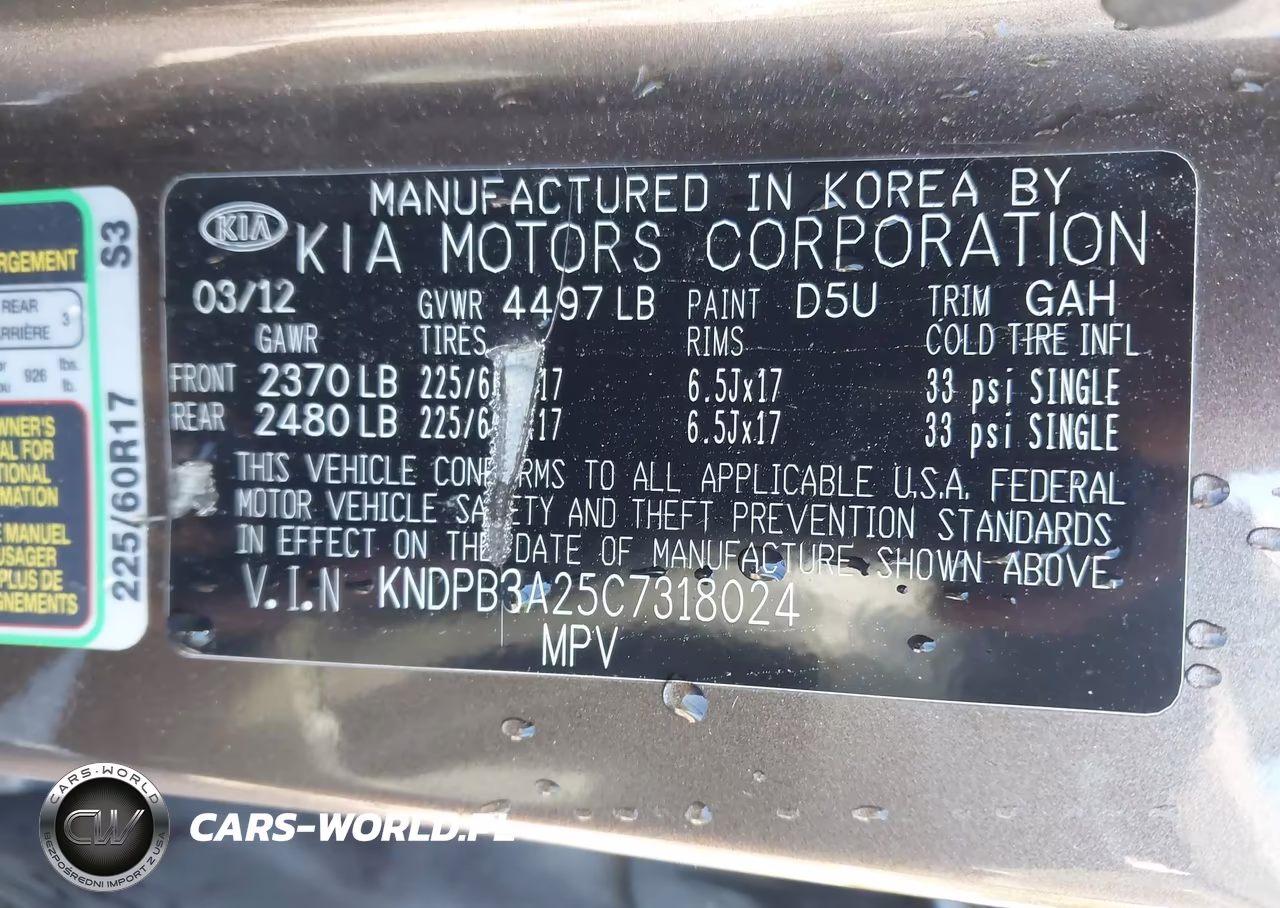 2012 Kia Sportage Lx VIN:KNDPB3A25C7318024 - 9
