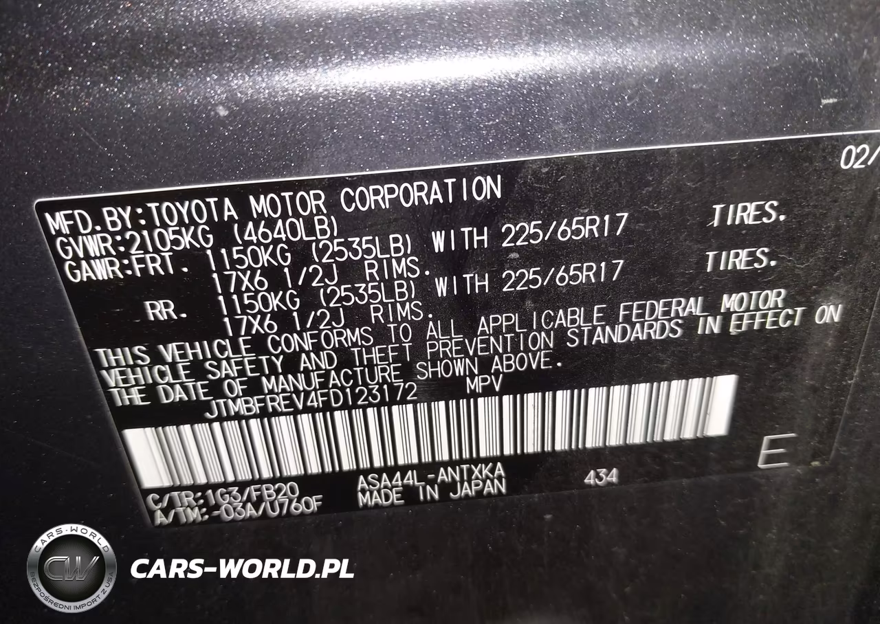 2015 Toyota Rav4 Le VIN:JTMBFREV4FD123172 - 9