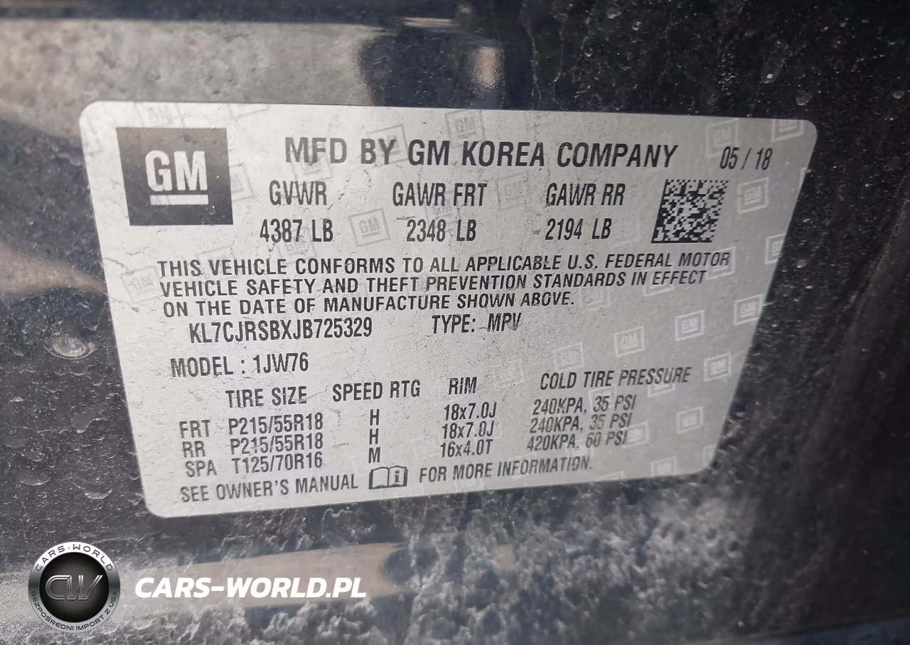 2018 Chevrolet Trax Premier VIN:KL7CJRSBXJB725329 - 9
