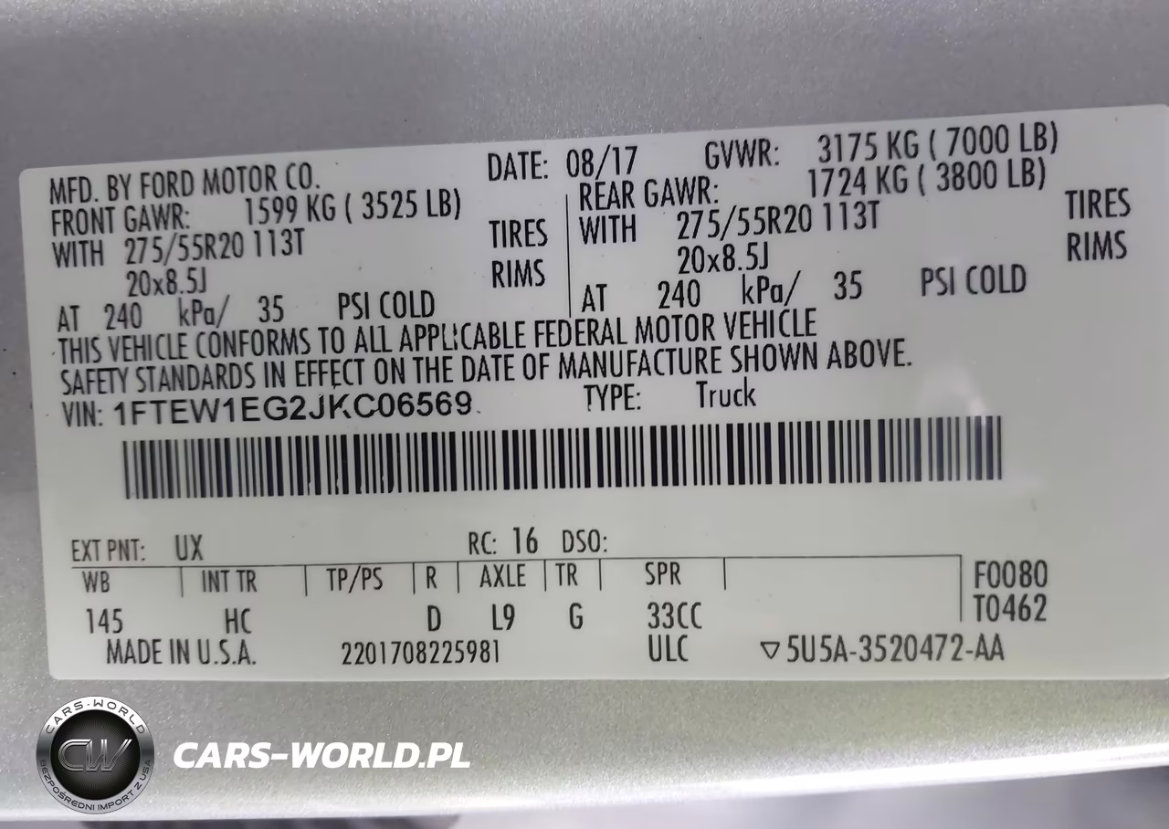 2018 Ford F-150 Lariat VIN:1FTEW1EG2JKC06569 - 9