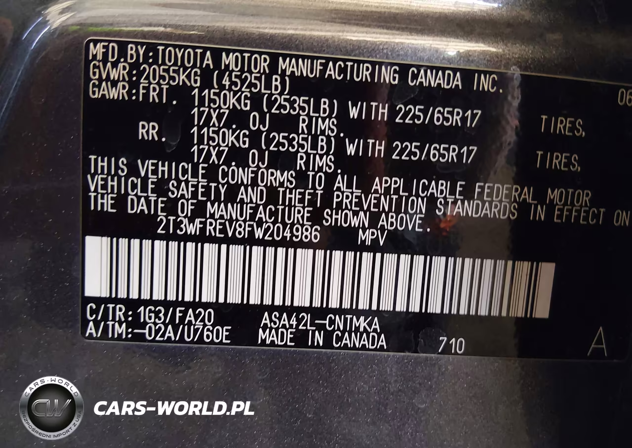 2015 Toyota Rav4 Xle VIN:2T3WFREV8FW204986 - 9
