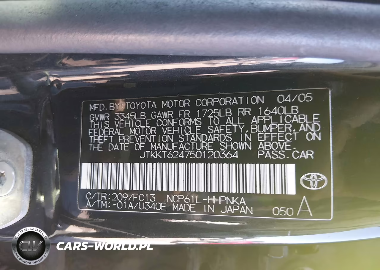 2005 Scion Xa VIN:JTKKT624750120364 - 9