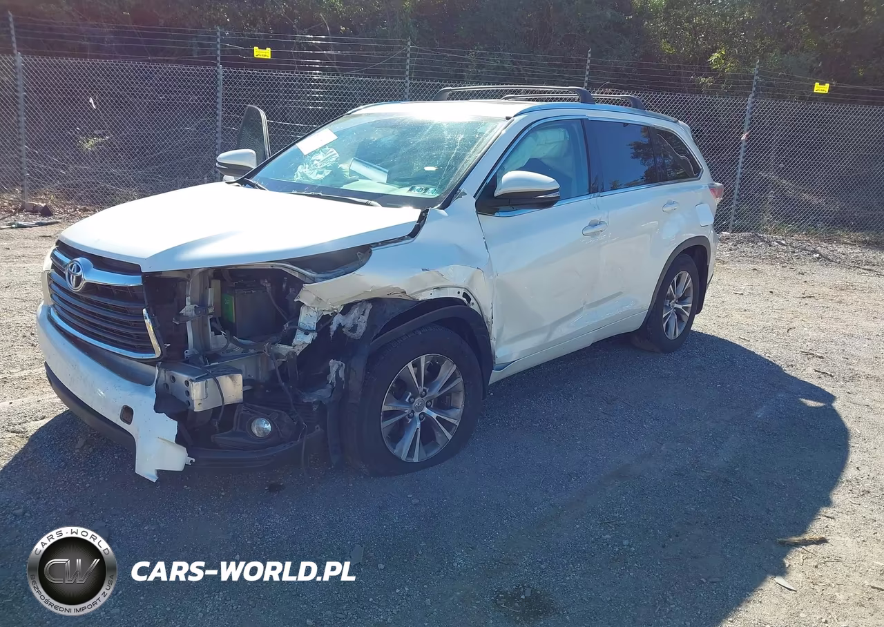 2015 Toyota Highlander Xle V6 VIN:5TDJKRFH0FS185155 - 2