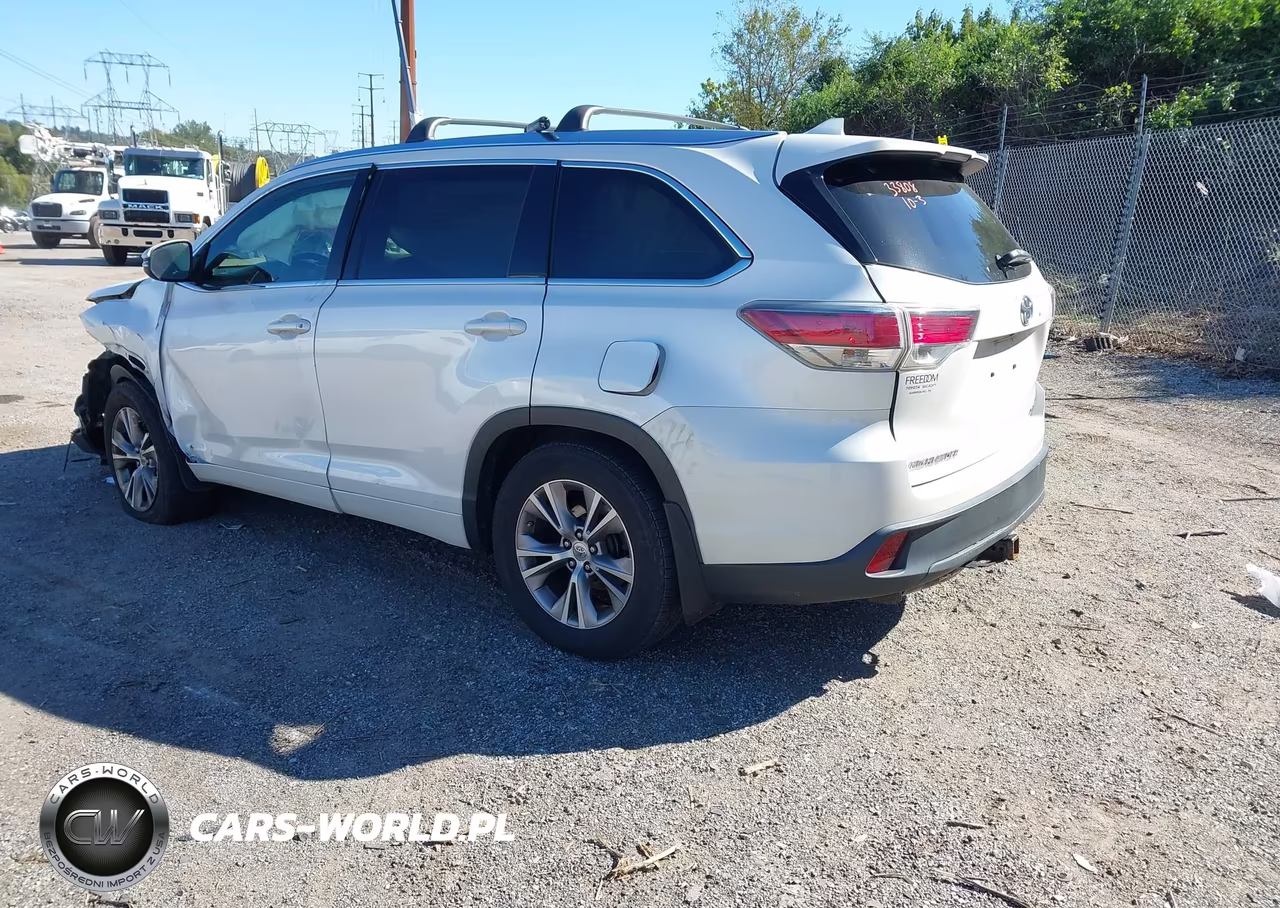2015 Toyota Highlander Xle V6 VIN:5TDJKRFH0FS185155 - 3