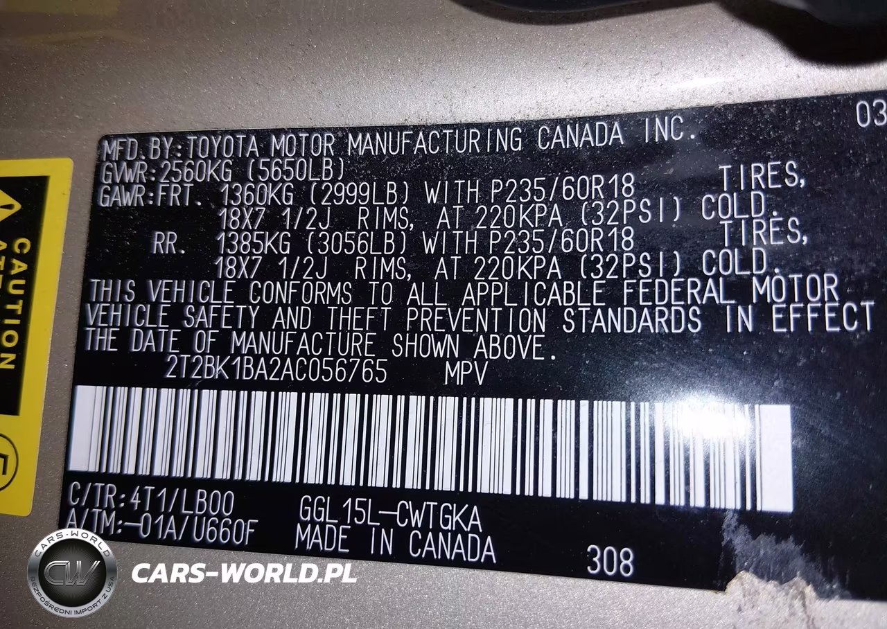 2010 Lexus Rx 350 VIN:2T2BK1BA2AC056765 - 9