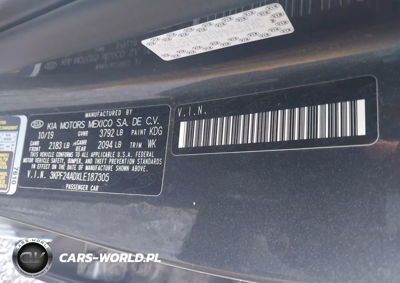 2020 Kia Forte Lxs VIN:3KPF24ADXLE187305 - 9