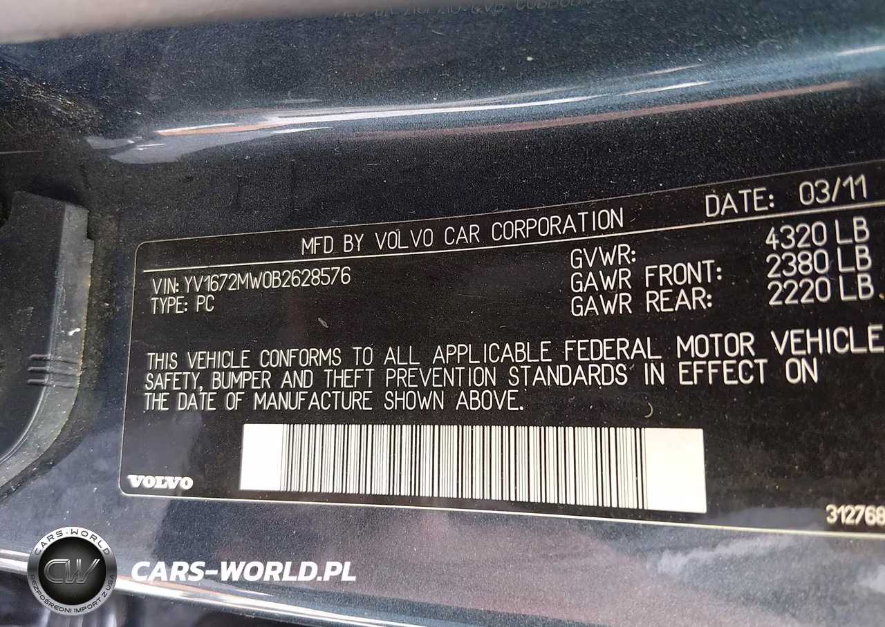 2011 Volvo V50 T5 VIN:YV1672MW0B2628576 - 9